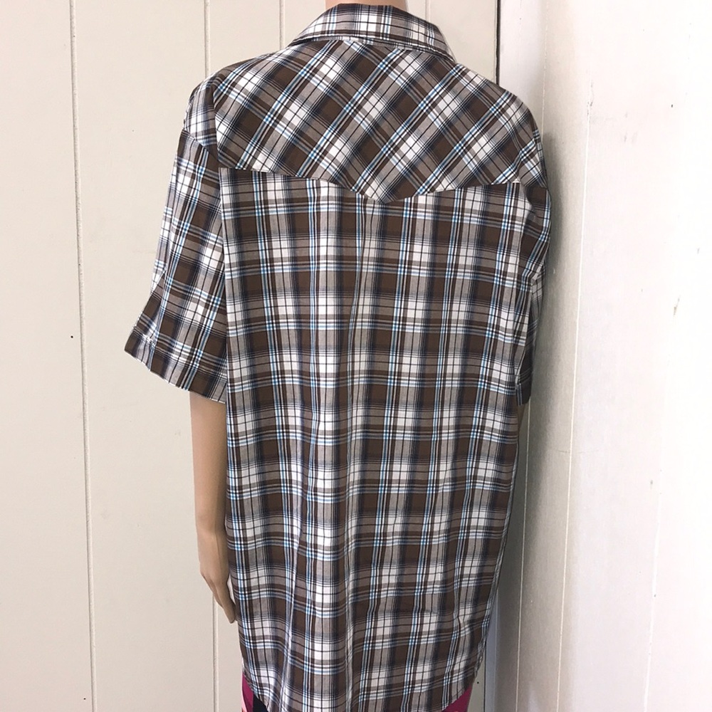 Mens plains western wear button down shirt size XL - Picture 5 of 6